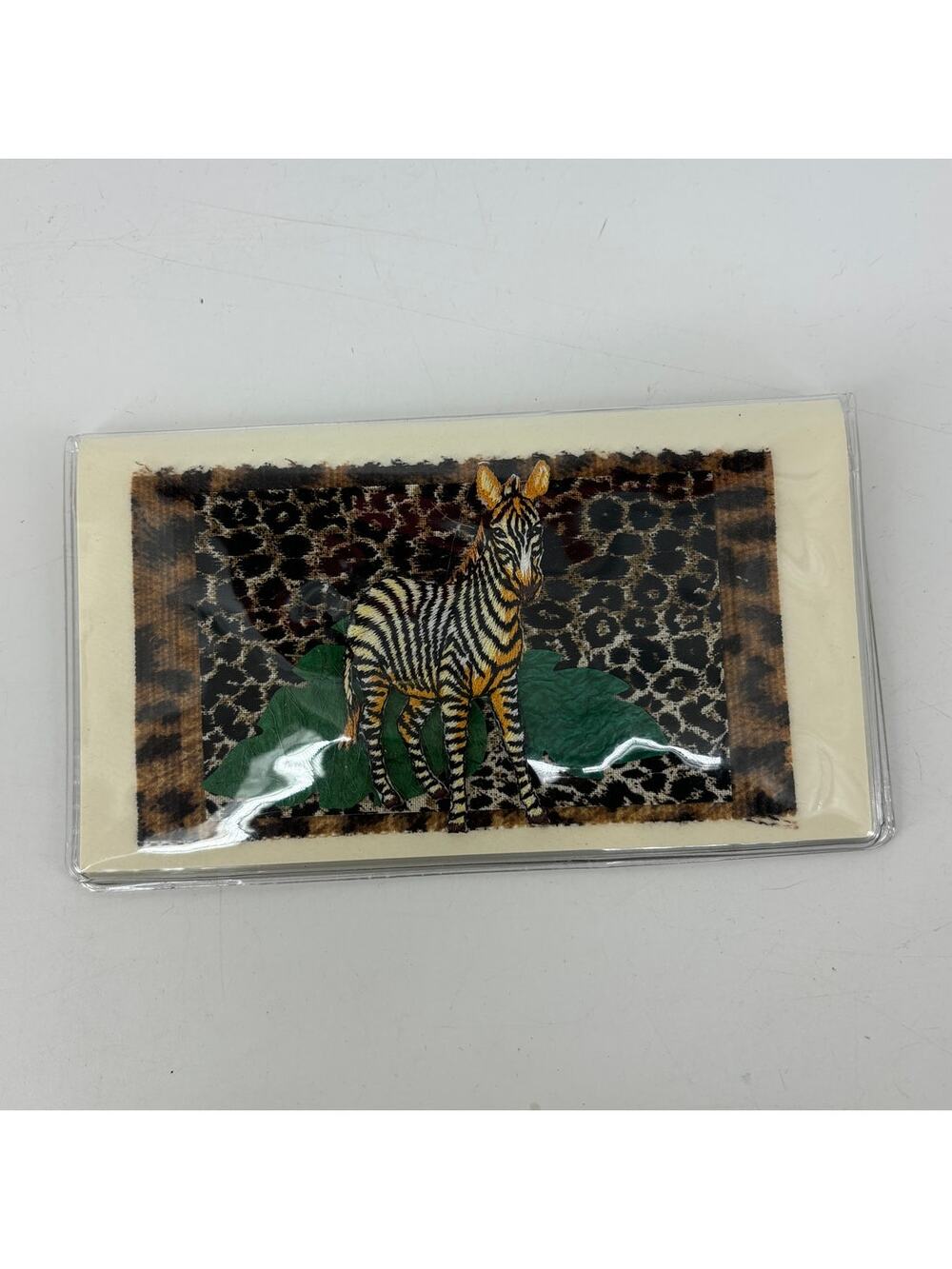 Zebra Wild Womens Wallet Handcrafted Cash Checkbook Receipt Holder Misc.
